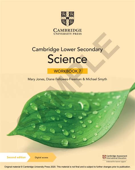 typically aged 11 to 14. . Cambridge lower secondary science stage 7 workbook answers pdf